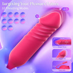 Internal arm feature graphic with 10 thrusting modes and supplier dimension labels.