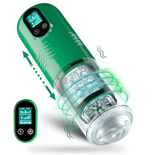 3.54'' Diameter Oversized Storm Telescopic LCD Display 6-speed Timing Function Smart Stroker — product image 2