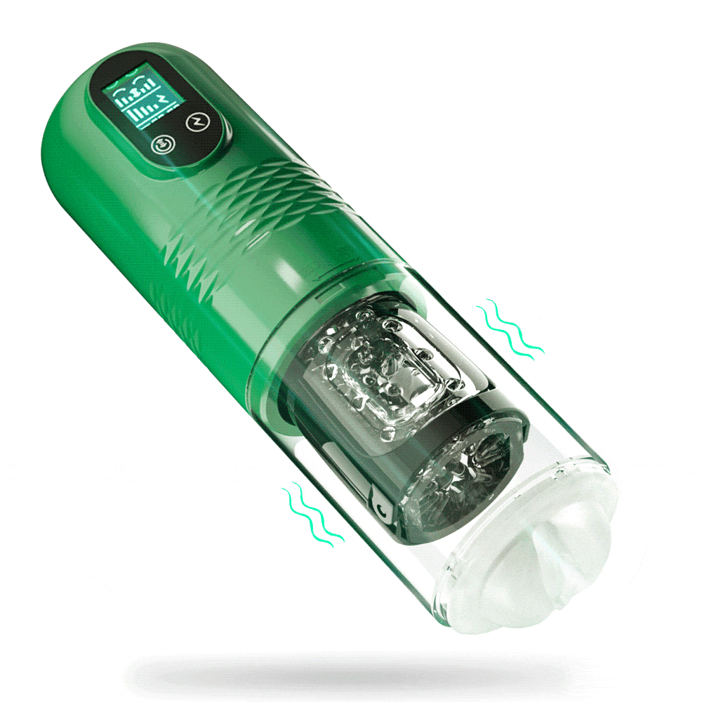 3.54'' Diameter Oversized Storm Telescopic LCD Display 6-speed Timing Function Smart Stroker — product image 1