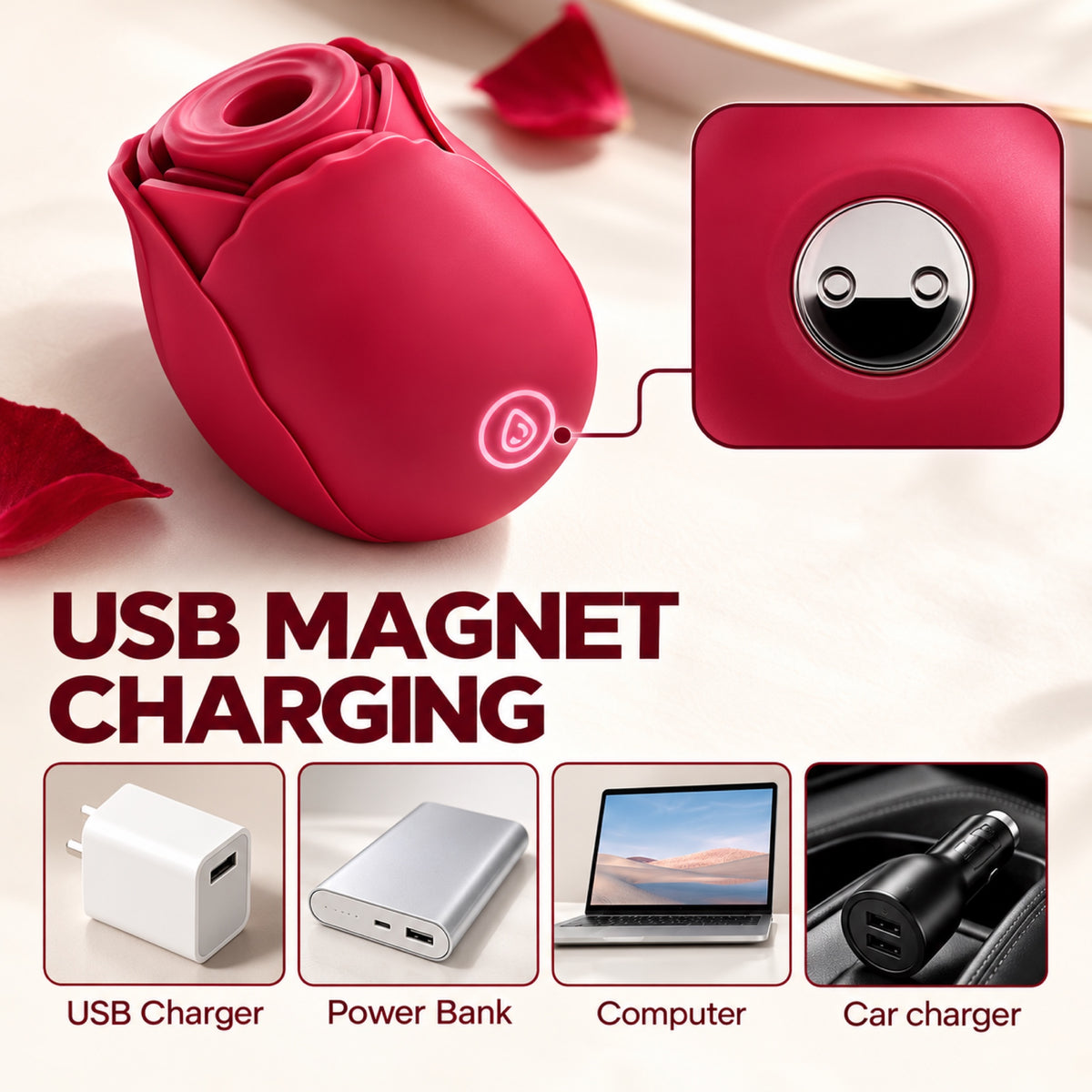 USB magnetic charging
